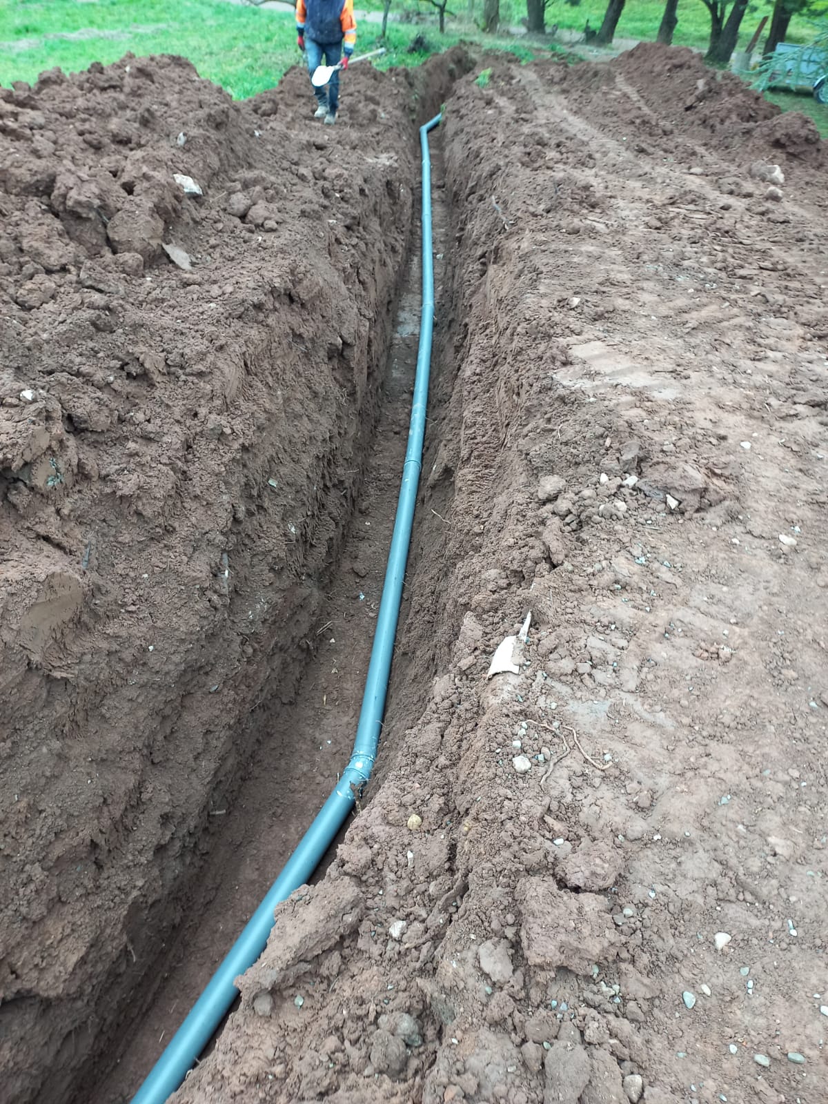 Pose de canalisations et VRD dont les canalisations d&#8217;eau potable à Cernay  près de Kingersheim Illzach 2